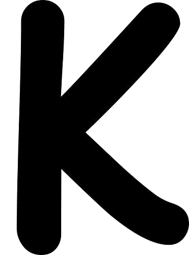 Kleckerliese Alphabet Buchstaben 12cm selbstklebende Aufkleber Wand Fenster Tür Boote Auto Kinderzimmer STICKER K - Höhe 12cm, Farbe Schwarz Kleckerliese Alphabet Buchstaben 12cm selbstklebende Aufkleber Wand Fenster Tür Boote Auto Kinderzimmer STICKER K - Höhe 12cm, Farbe Schwarz von Kleckerliese