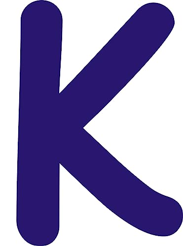 Kleckerliese Alphabet Buchstaben 18cm selbstklebende Aufkleber Wand Fenster Tür Boote Auto Kinderzimmer STICKER K - Höhe 18cm, Farbe Dunkelblau Kleckerliese Alphabet Buchstaben 18cm selbstklebende Aufkleber Wand Fenster Tür Boote Auto Kinderzimmer STICKER K - Höhe 18cm, Farbe Dunkelblau von Kleckerliese
