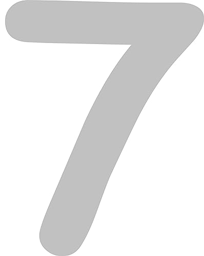 Kleckerliese Alphabet Zahlen Ziffern 10cm selbstklebende Aufkleber Wand Fenster Tür Boote Auto Kinderzimmer STICKER 7 - Höhe 10cm, Farbe Grau Kleckerliese Alphabet Zahlen Ziffern 10cm selbstklebende Aufkleber Wand Fenster Tür Boote Auto Kinderzimmer STICKER 7 - Höhe 10cm, Farbe Grau von Kleckerliese