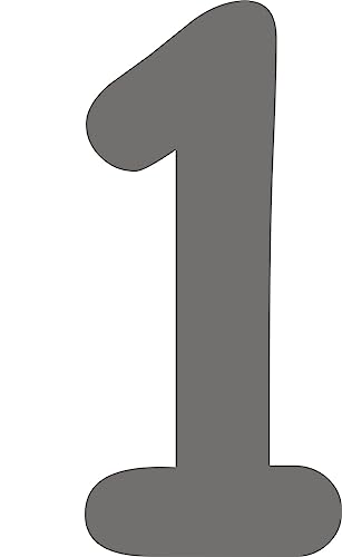 Kleckerliese Alphabet Zahlen Ziffern 6cm selbstklebende Aufkleber Wand Fenster Tür Boote Auto Kinderzimmer STICKER 1 - Höhe 6cm, Farbe Dunkelgrau Kleckerliese Alphabet Zahlen Ziffern 6cm selbstklebende Aufkleber Wand Fenster Tür Boote Auto Kinderzimmer STICKER 1 - Höhe 6cm, Farbe Dunkelgrau von Kleckerliese