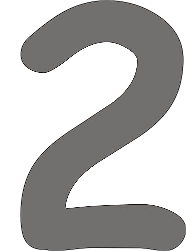 Kleckerliese Alphabet Zahlen Ziffern 6cm selbstklebende Aufkleber Wand Fenster Tür Boote Auto Kinderzimmer STICKER 2 - Höhe 6cm, Farbe Dunkelgrau Kleckerliese Alphabet Zahlen Ziffern 6cm selbstklebende Aufkleber Wand Fenster Tür Boote Auto Kinderzimmer STICKER 2 - Höhe 6cm, Farbe Dunkelgrau von Kleckerliese