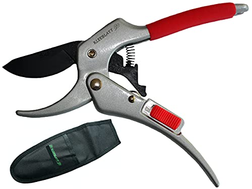 Kleeblatt GbR - Gartenschere bis 60% Kraftersparnis Baumschere Rosenschere Astschere schneidet bis 26 mm Durchmesser ergonomischer Griff für Rechtshänder und Linkshänder Obstbaumschere Rollenschere von Kleeblatt GbR