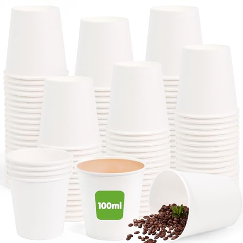 Kleemeiero 200 Stück Espresso Pappbecher 100ml Portionsbecher Kaffeebecher Heiße und Kalte Getränke-Trinkbecher Partybeche Papierbecher kleine Espressobecher Pappe für Kaffee Wasser Getränke Kleemeiero 200 Stück Espresso Pappbecher 100ml Portionsbecher Kaffeebecher Heiße und Kalte Getränke-Trinkbecher Partybeche Papierbecher kleine Espressobecher Pappe für Kaffee Wasser Getränke von Kleemeiero