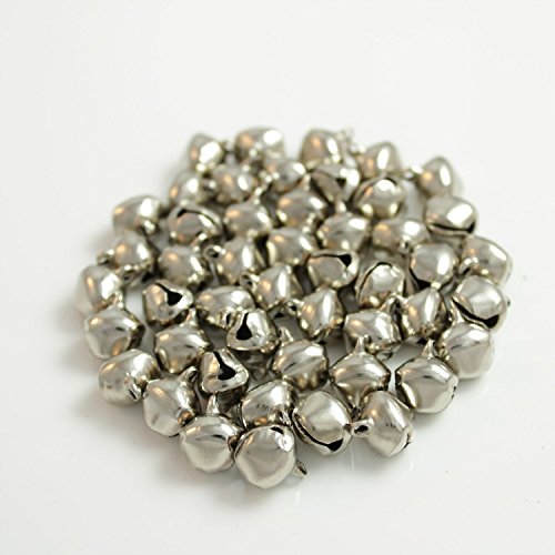 Kleenes TH Aluminium-Glöckchen - 200 Stück Packung für kreative Dekorationen & Bastelprojekte - Silber Farbend - 12 (13x11x10 mm) von Kleenes Traumhandel