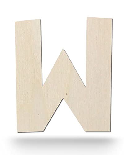 Kleenes Traumhandel Holzbuchstaben - Buchstabe aus Holz - Buchstaben für Türbeschriftung - Alphabet aus Holz für Kinderzimmer, Wohnzimmer u.v.m. - (10 cm, Großes W) von Kleenes Traumhandel