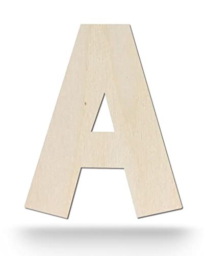 Kleenes Traumhandel Holzbuchstaben - Buchstabe aus Holz - Buchstaben für Türbeschriftung - Alphabet aus Holz für Kinderzimmer, Wohnzimmer u.v.m. - (20 cm, Großes A) von Kleenes Traumhandel