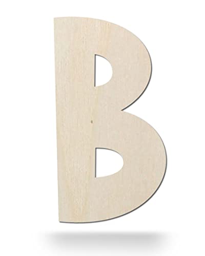 Kleenes Traumhandel Holzbuchstaben - Buchstabe aus Holz - Buchstaben für Türbeschriftung - Alphabet aus Holz für Kinderzimmer, Wohnzimmer u.v.m. - (20 cm, Großes B) von Kleenes Traumhandel