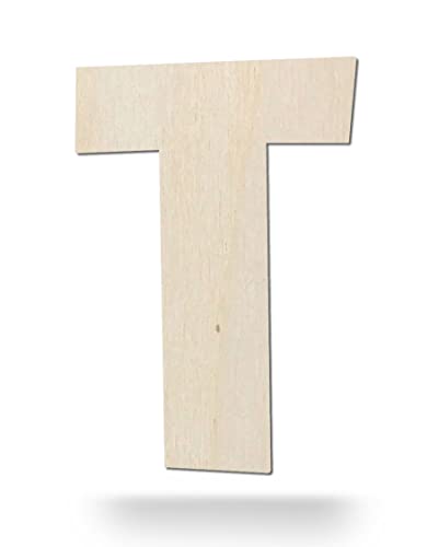 Kleenes Traumhandel Holzbuchstaben - Buchstabe aus Holz - Buchstaben für Türbeschriftung - Alphabet aus Holz für Kinderzimmer, Wohnzimmer u.v.m. - (20 cm, Großes T) von Kleenes Traumhandel