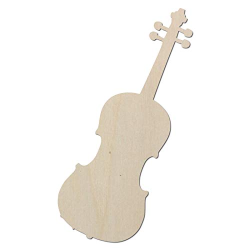 Kleenes Traumhandel Gitarre aus Holz zum selberbemalen als Wand- oder Türdeko (45 cm lang, Geige Violine Typ1) von Kleenes Traumhandel