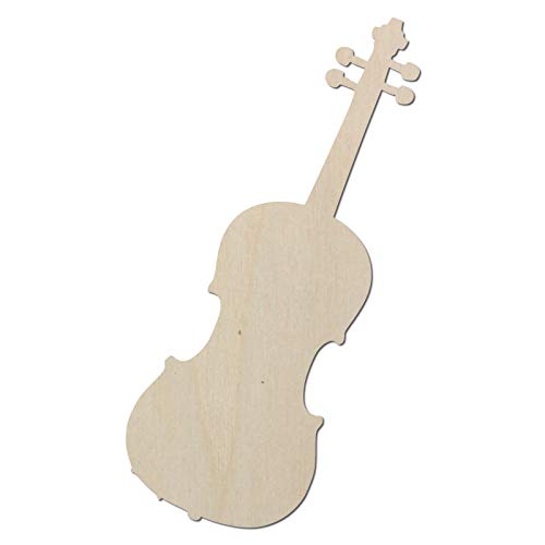 Kleenes Traumhandel Gitarre aus Holz zum selberbemalen als Wand- oder Türdeko (80 cm lang, Geige Violine Typ1) von Kleenes Traumhandel