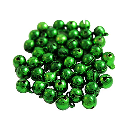 Kleenes Traumhandel Glöckchen - Kupferglocken - hochwertige Schellen - robuste Glöckchen zum Basteln und Dekorieren - Glocken mit Ösen - 11x7 mm (Grün) von Kleenes Traumhandel