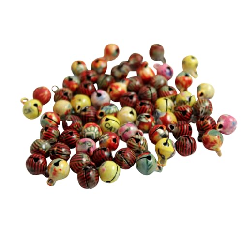 Kleenes Traumhandel Glöckchen - Kupferglocken - hochwertige Schellen - robuste Glöckchen zum Basteln und Dekorieren - Glocken mit Ösen - 11x7 mm (Marmoriert) von Kleenes Traumhandel