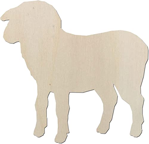 Kleenes Traumhandel Schaf aus Holz – Schäfchen Lamm bis 80cm - Ideal als Deko zu Ostern - für Wand & Tür (20 cm) von Kleenes Traumhandel