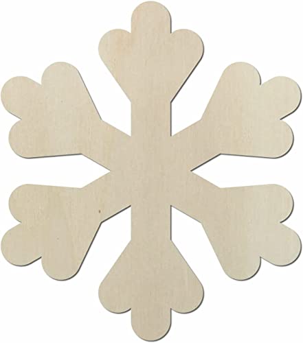 Kleenes Traumhandel - Große Schneeflocke aus Pappelsperrholz (30 cm) zum Selbstbemalen für Festliche Weihnachts- und Winterdekorationen von Kleenes Traumhandel
