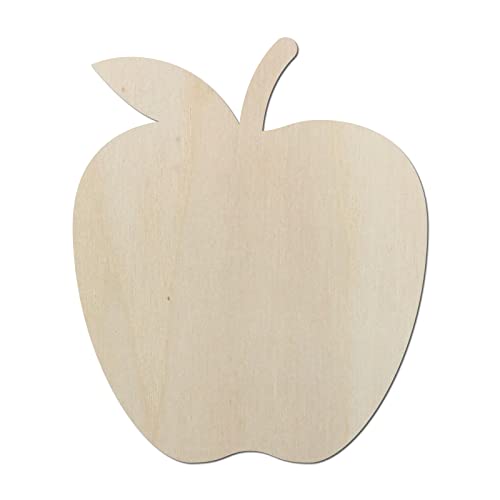 Kleenes Traumhandel Schöner Apfel aus Holz – Apfel Obst bis 60 cm - Ideal als Deko zu Ostern - für Wand & Tür (3er Set 10cm) von Kleenes Traumhandel