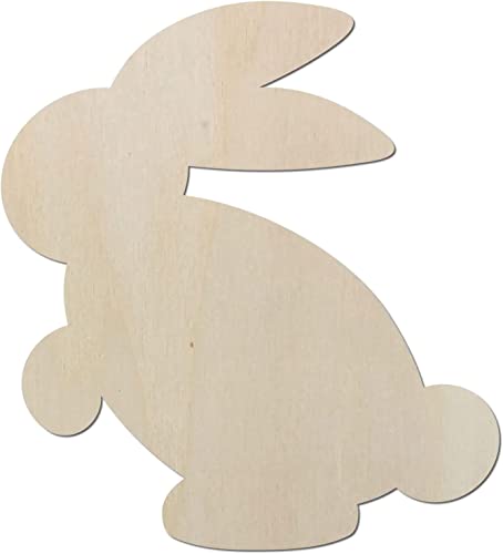 Kleenes Traumhandel Schöner Hase aus Holz – Osterhase Hase bis 80 cm - Ideal als Deko zu Ostern - für Wand & Tür (3er Set 10 cm) von Kleenes Traumhandel