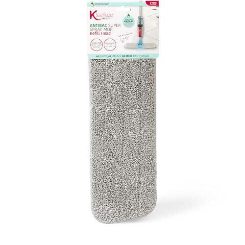 Kleeneze KL080950UFEU7 Mikrofaser Moppkopf für Flachmopp KL067036UF, Mit antibakteriellem Zinkpyrithion, Waschbares Ersatzkopf, Saugfähig Reinigungspad, Kann nass und trocken verwendet Werden von Kleeneze