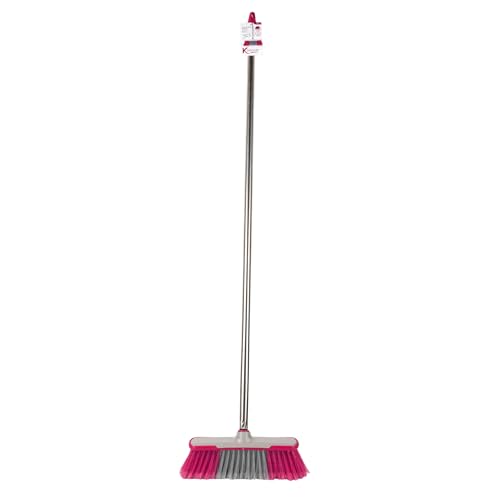 Kleeneze Besen mit Stiel 120cm, Zimmerbesen & Kehrbesen, Weiche Kunststoffborsten für Gründliches Fegen, Haushaltsbesen Universal, Langlebiger Allzweckbesen, Ideal für Alle Bodenarten & Außenbereiche von Kleeneze