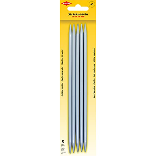 Kleiber + Co. GmbH 69968 Stricknadeln/Strumpfspiele, Metall, grau, 23 cm x 6 mm, 5 Kleiber + Co. GmbH 69968 Stricknadeln/Strumpfspiele, Metall, grau, 23 cm x 6 mm, 5 von Kleiber + Co. GmbH