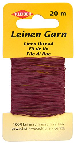 Kleiber 11,8 x 6,2 x 0,4 cm Leinen-Garn, burgunderrot von Kleiber