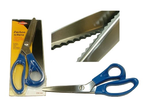 Kleiber + Co.GmbH Zackenschere Zacken-Schere, Kunststoff, blau von Kleiber