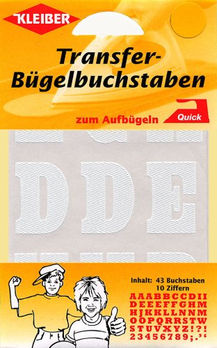 Kleiber + Co.GmbH Transfer-Bügel-Buchstaben, 1 Stück (1er Pack) von Kleiber