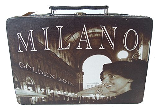 Kleiber Milano GOLDEN 20 groß Aufbewahrungs Koffer, Box, Holz, braun, 34 x 13,5 x 23 cm von Kleiber