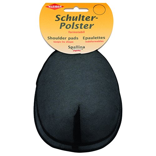 Kleiber KR 8 Haken-und Flauschband Schulterpolster Raglan, 50% Polyamid, Schwarz, 13,5 x 11 x 3 cm von Kleiber