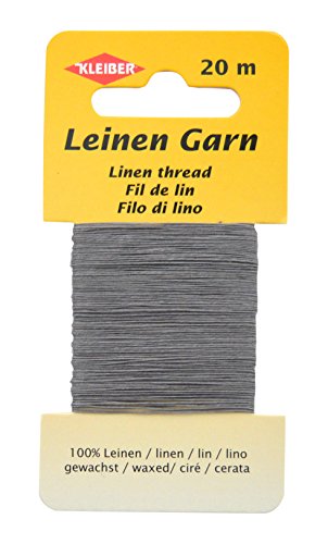 Kleiber Leinen-Garn, 20 m, dunkelgrau von sunlines