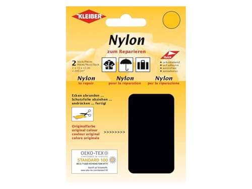 Kleiber Nylon - Flicken Schwarz Reparaturflicken 12 x 10 cm Selbstklebend Reparatur NylonFlicken 4er Set Kleiber Nylon - Flicken Schwarz Reparaturflicken 12 x 10 cm Selbstklebend Reparatur NylonFlicken 4er Set von Kleiber