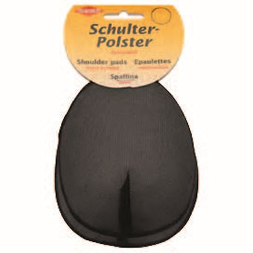 Kleiber Schulterpolster mit Haken-/Flauschband Raglan Weiss, schwarz, ÖKO-TEX Siegel KR 8, Farbe:schwarz von Kleiber