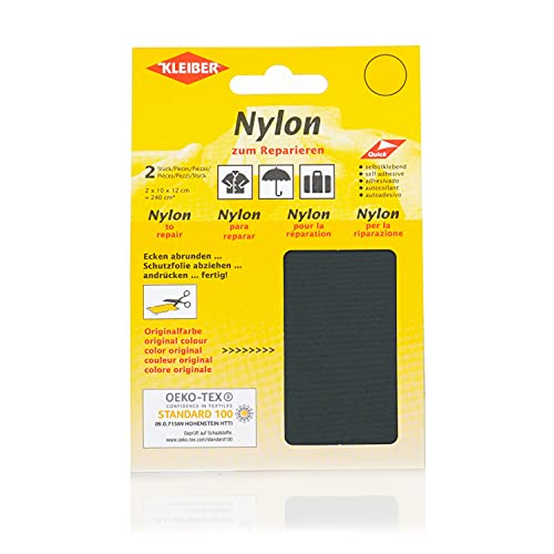 Kleiber + Co.GmbH Nylon-Flicken, grau, 2 Kleiber + Co.GmbH Nylon-Flicken, grau, 2 von Kleiber
