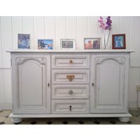Shabby Chic Sideboard Kommode Schrank Landhausstil Nostalgie Vintage Weiß von Kleiddich