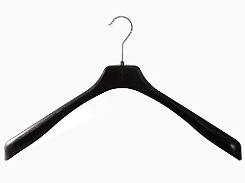 Blazer und Jackenbügel, Kleiderbügel aus Kunststoff 45cm, schwarz, EU45b, Neu, 10 Stück von Kleiderbuegelshop24