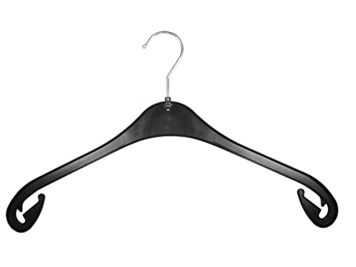 Kleiderbügel für Hemden und Blusen, 47 cm, schwarz, NA47b, NEU, 20 Stück von Kleiderbuegelshop24