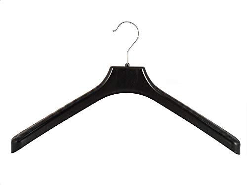 Kleiderbügel für Jacken, Mantelbügel, 45 cm, schwarz, W45b, NEU, 10 Stück von Kleiderbuegelshop24