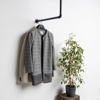 Kleiderstange Industriell Schwarz - Deckenmontiert Aufbaufertige Lieferung Jack Garderobenstange Für Den Flur Kleiderstange Industriell Schwarz - Deckenmontiert Aufbaufertige Lieferung Jack Garderobenstange Für Den Flur von KleidereisenGbR