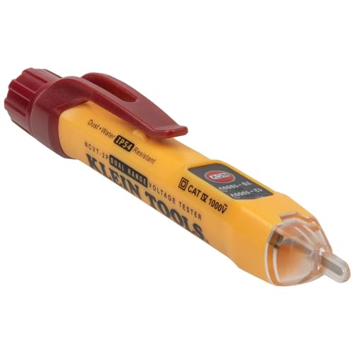 KLEIN TOOLS Kontaktloser Spannungsprüfer mit zwei Messbereichen, 12-1000 V AC, Rot von Klein Tools