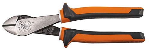 Klein Tools 2000-48-EINS Seitenschneider mit Angewinkeltem Kopf, isoliert (1000V VDE), Orange/weiß/grau von Klein Tools
