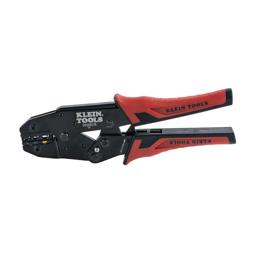 Klein Tools 3005CR Draht-Crimper Werkzeug, Ratsche isolierte Klemmzange für 10 bis 22 AWG Draht von Klein Tools