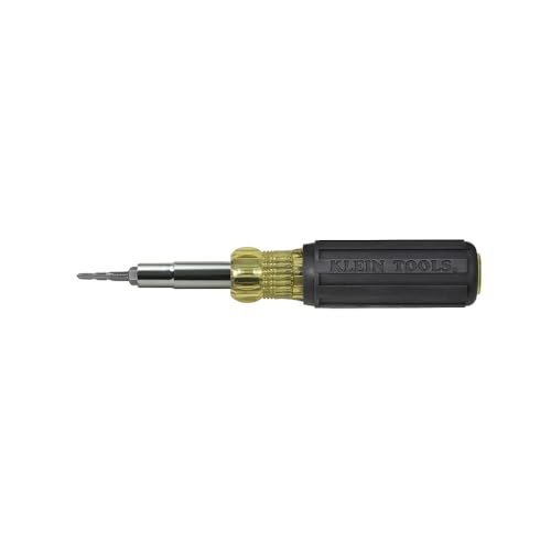 Klein Tools 32517 Multi-Bit-Schraubendreher/Gewindebohrer mit 6 gängigen Gewindebohrergrößen, 4 Schraubendreherspitzen und 3 Steckschlüsselgrößen von KLEIN TOOLS