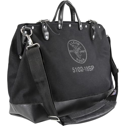 Klein Tools 510218SPBLK Tool Bag, Large 18-Inch Deluxe Canvas Tool Bag and Organizer with 13 Pockets and Shoulder Strap, Black Klein Tools 510218SPBLK Tool Bag, Large 18-Inch Deluxe Canvas Tool Bag and Organizer with 13 Pockets and Shoulder Strap, Black von Klein Tools