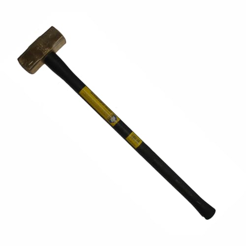 Klein Tools 7HBRFRH14 Vorschlaghammer aus Messing, Gummigriff, 6,4 kg von KLEIN TOOLS