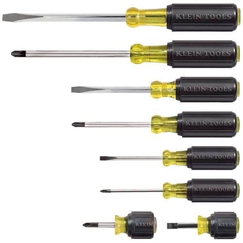 Klein Tools 85078 Set mit Schraubendreher mit gepolsterten Griffen, 8 Teile von KLEIN TOOLS