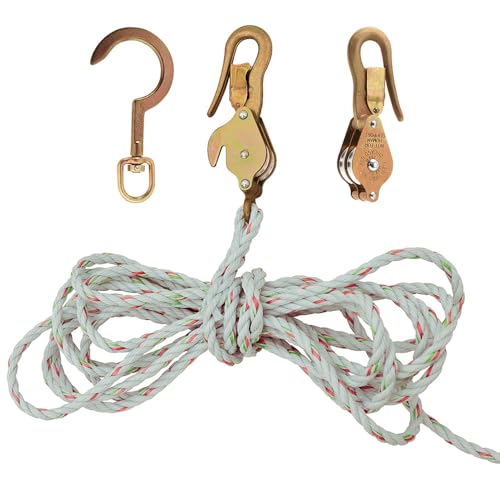 Klein Tools H1802–30ssr Block und Tackle mit bewacht Snap und Swivel Haken und Seil Klein Tools H1802–30ssr Block und Tackle mit bewacht Snap und Swivel Haken und Seil von Klein Tools