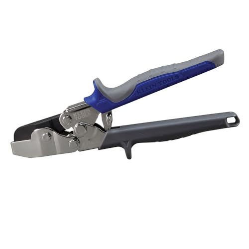 Klein Tools HVAC Werkzeug V Kerbe für Leitungen und Blech, schneidet 30 Grad V, blau/grau, 86526 von KLEIN TOOLS