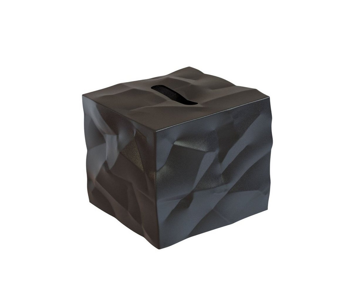 Klein & More Aufbewahrungsbox Essey Papiertücher-Box WIPY CUBE schwarz von Klein & More
