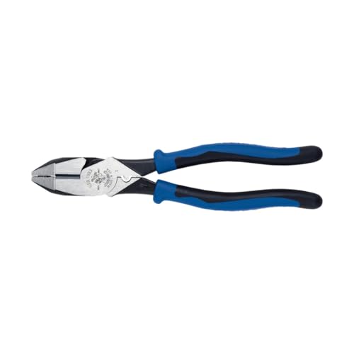 Klein Tools J2000-9NECR Leitungsmonteurzange, Crimpen, 9 Zoll, für nicht isolierte Steckverbinder, Kabelschuhe und Klemmen, schneidet ACSR, Schrauben und Nägel, hohe Hebelwirkung, induktionsgehärtete Klein Tools J2000-9NECR Leitungsmonteurzange, Crimpen, 9 Zoll, für nicht isolierte Steckverbinder, Kabelschuhe und Klemmen, schneidet ACSR, Schrauben und Nägel, hohe Hebelwirkung, induktionsgehärtete von Klein Tools