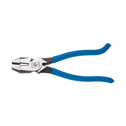 Ironworker Tool Heavy Duty Cutting Pliers, 9-Inch Plier for Rebar Work is Spring Loaded Klein Tools D2000-9ST , Blue von Klein Tools