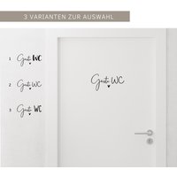 Gäste Wc Aufkleber Schild Deko Toilettenschild Türschild Schriftzug Geschenk Einzug Haus Einweihung Geschenkidee von KleinWerk2